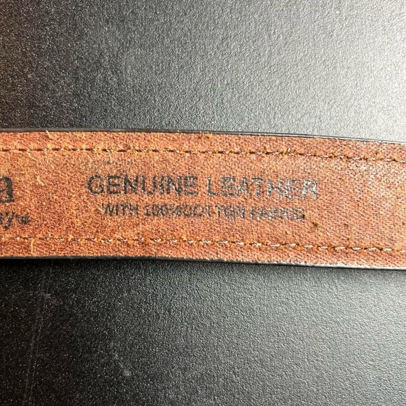 Columbia Baja Belt – Leather Canvas Aztec Southwest – Sz 42 - Picture 8 of 11